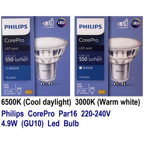 Philips CorePro 4.9W GU10 Led Spot Bulb